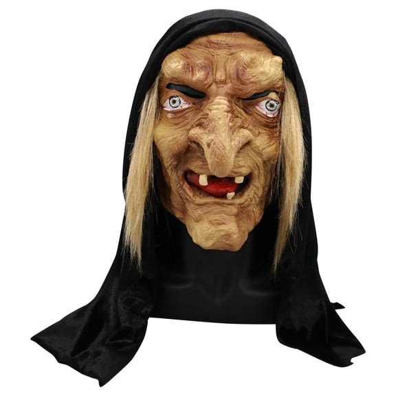 cbzote Halloween Witch Full Face Head Cover for Scary Party