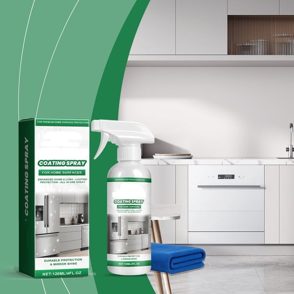 cbzote Home Ceramic Coating Spray Streak Free Polish Shine Restorer Tile Floor Wall Protective Cleaner Long Lasting Gloss Renewing Spray for Indoor Household Surfaces