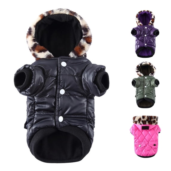 cbzote Small Pet Puppy Warm Winter Sweater Hoodie Clothes Doggy Cat Thick Coat for Tiny Breed Like Chihuahua