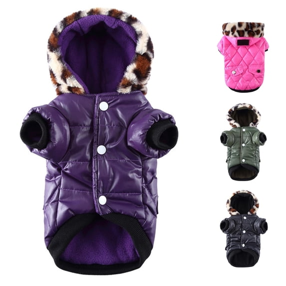 cbzote Small Pet Puppy Warm Winter Sweater Hoodie Clothes Doggy Cat Thick Coat for Tiny Breed Like Chihuahua