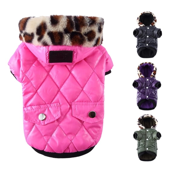 cbzote Small Pet Puppy Warm Winter Sweater Hoodie Clothes Doggy Cat Thick Coat for Tiny Breed Like Chihuahua