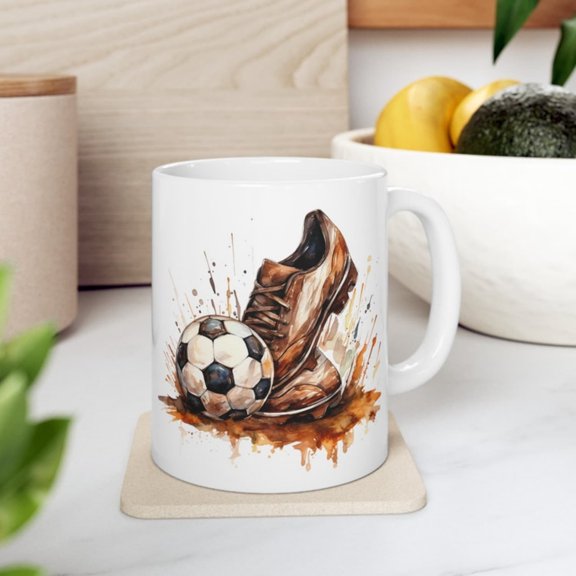 ccer Aroffee Mug Vivid Colors, ccer Ball & S.
