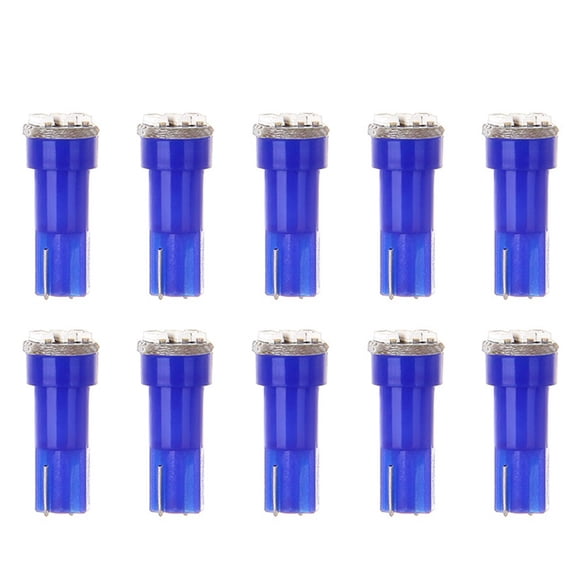 cciyu 10 Pack T5 73 Wedge 3-3014SMD Instrument Gauge Dash Light LED Bulbs (Blue)