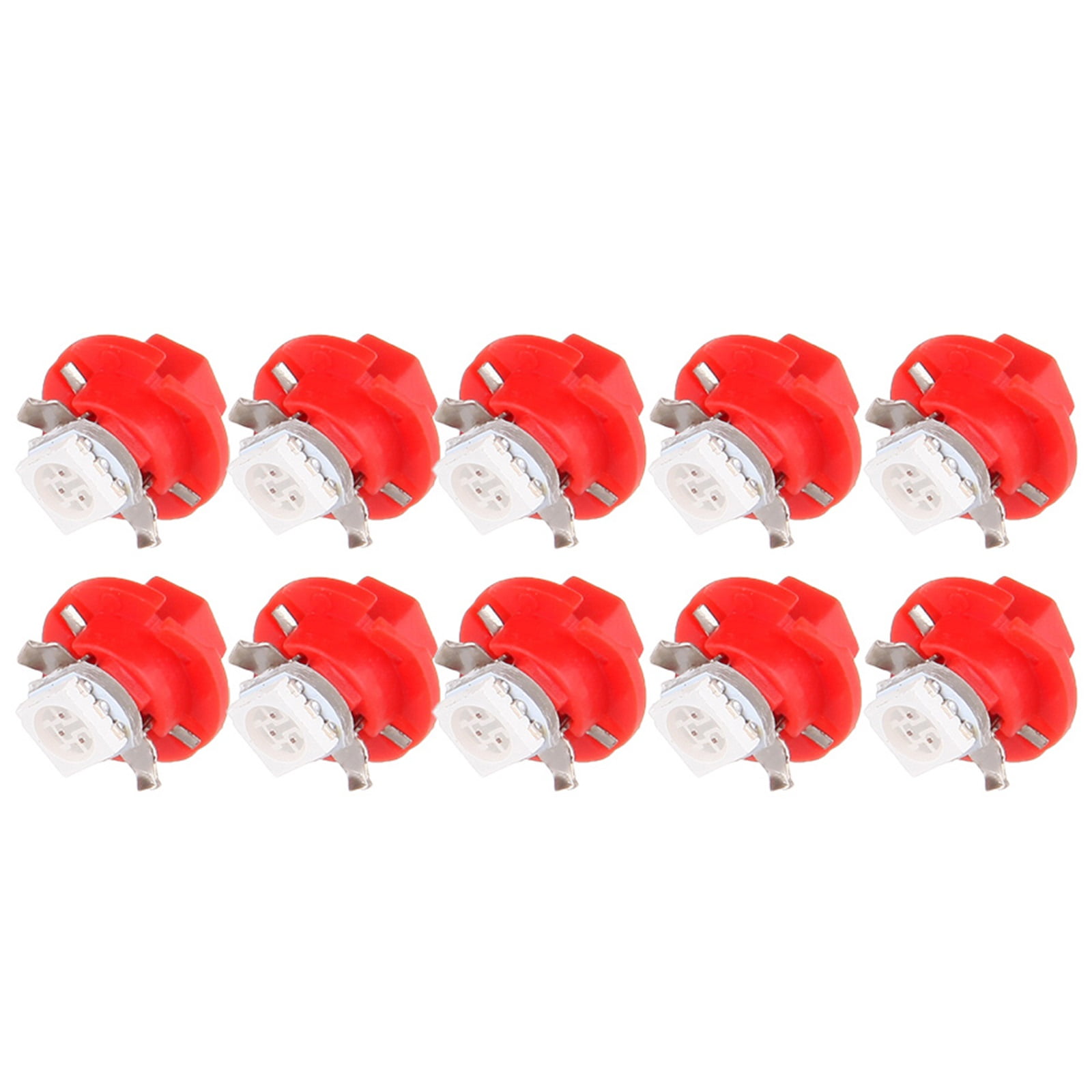 10x GLOFE Red LED T5 B8.4D 5050 SMD Dashboard Instrument Gauge Lights – 12V