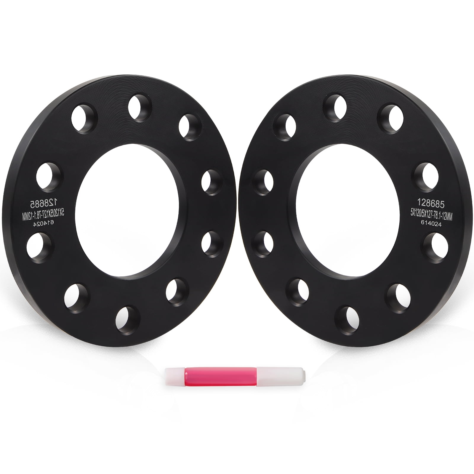 2) 1 Inch Hubcentric 5x120 Wheel Spacers 14x1.5 Fits Chevrolet Camaro