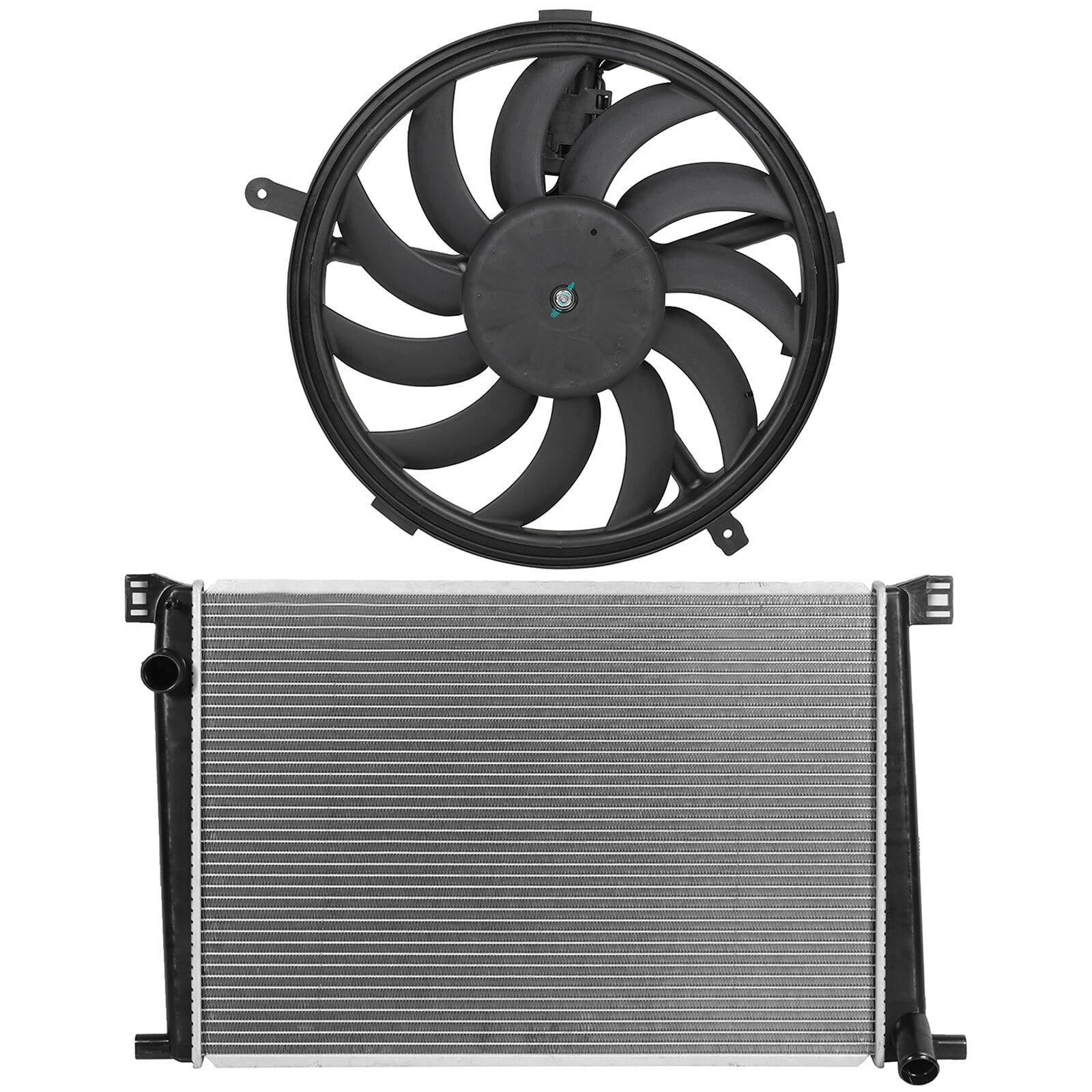 cciyu 13167 Radiator 622490,621372 Radiator Cooling Fan Assembly ...