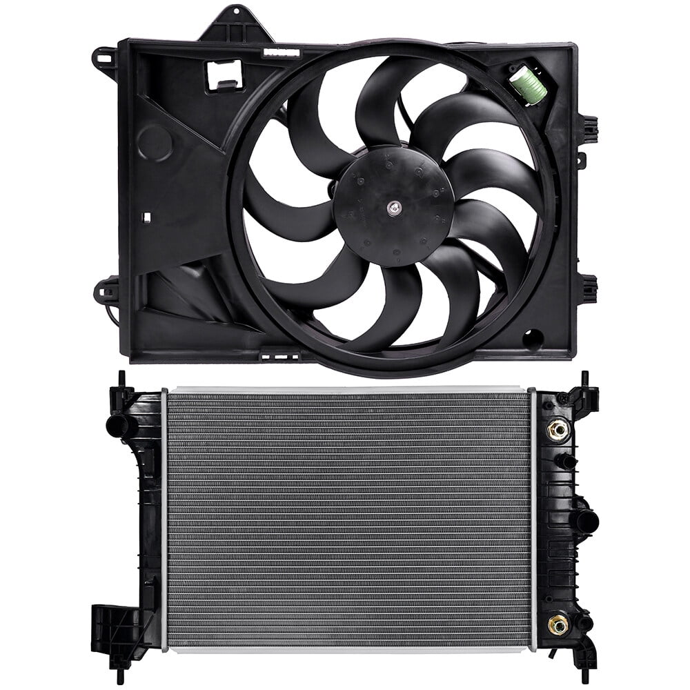 cciyu 13247 Radiator and 621-071 Cooling Fan Replacement for 2012-2018 ...