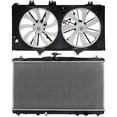 thumbnail image 1 of cciyu 13270 Radiator and 167110V110 Cooling Fan Replacement for 2017 for Toyota for Camry, 1 of 5