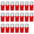 thumbnail image 1 of cciyu 194 T10 168 2825 W5W Extremely Bright LED Bulbs 5-5050-SMD fit for Dome Light Map Light Step/Courtesy/Door Light Glove Box Light&nbsp;Wedge Red Pack of 20, 1 of 4