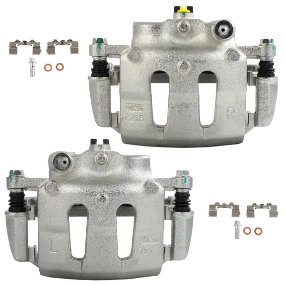 cciyu 19B1673 19B1672 Front Left & Right Brake Caliper With Bracket For Nissan For D21 1992-1994,For Nissan For Frontier 1998-2004,For Nissan For Pickup 1995-1997