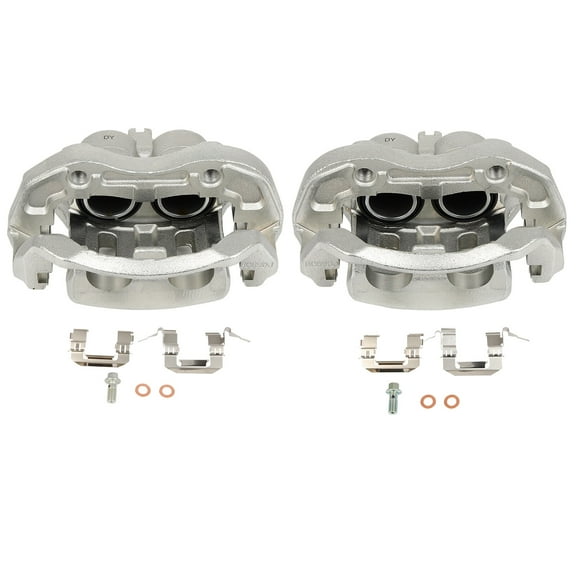 cciyu 19B2870 19B2871 Front Left & Right Brake Calipers with Bracket For INFINITI EX35/EX37/G25/G35/G37/M35/M35h/M37/M45/M56/Q40/Q70/Q70L/QX50/QX70,For Nissan 370Z/Murano