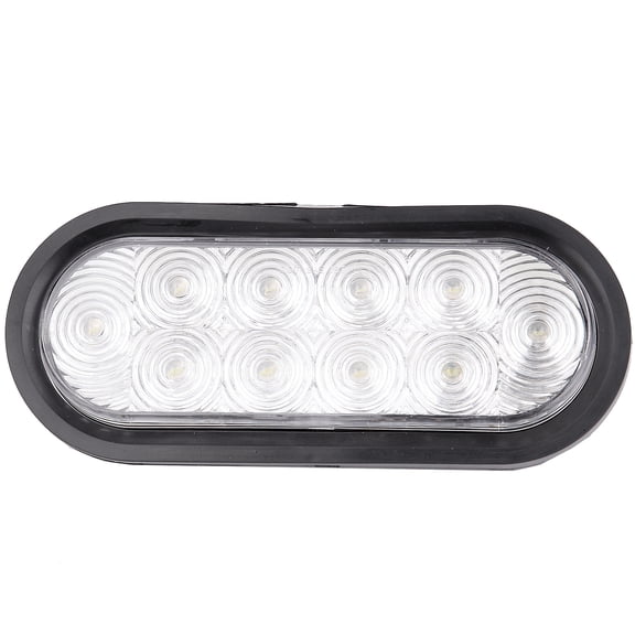 cciyu 1x 6" 10 Led Clear Light Oval 988 L-C Trailer Tail Lights For Chevy Silverado 3500 2001-2007 2013 2015 For Chevy Silverado 3500 Classic 2007 For Chevy Silverado 3500 2007-2016