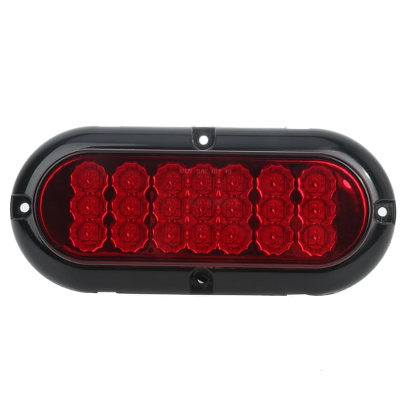 cciyu 1x 6" 21 Led LED Brake Stop Turn Trailer Tail Lights Led Trailer Lights Kit Stop Turn Side Utility Tail Lights Red Len Red Light Stop Turn Brake Tail Lights Flush Mount for Trucks RV