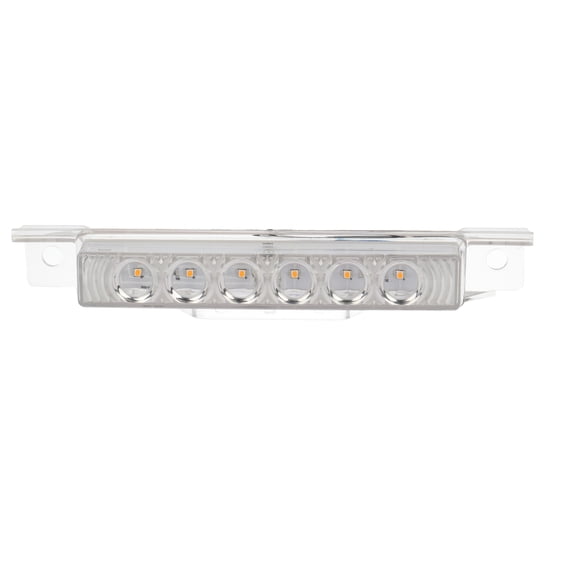 cciyu 1x Amber 6LED Cab Roof Top Clearance Light Assembly Clear Lens Marker Running Lamps Compatible with Volvo 2004 VN/2003-2020 VNL Trucks Waterproof