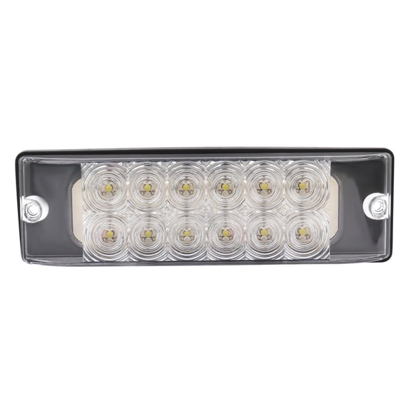 cciyu 1x Rectangle 12 Led Led Side Marker Lamps Clearance Lights Indicators Turn Siganals LED Marker lights Clear Light Waterproof Sealed Rectangular Led trailer lights Turn Signal and Parking Light