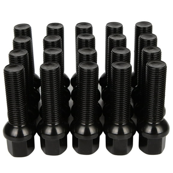 cciyu 20pcs 14x1.5 Extended Lug Bolts 40mm Shank/64mm Tall Ball Seat Aftermarket Lug Studs for A1 A2 A3 A4 A5 A6 A7 A8 S1 S2 S3 S4 S5 S6 S7 S8, Fit for CC Golf Jetta Lavid Se Cayenne