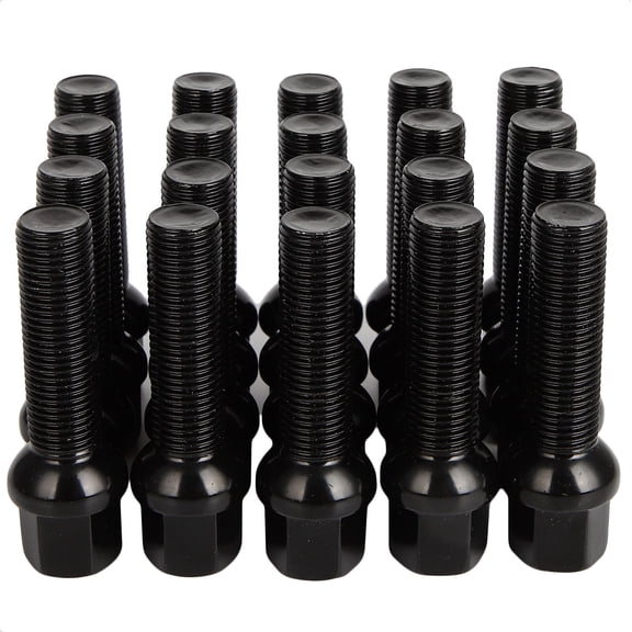 cciyu 20pcs 14x1.5 Extended Lug Bolts 45mm Wheel Lug Shank69mm Tall Ball Seat Aftermarket Lug Studs for A1 A2 A3 A4 A5 A6 A7 A8 S1 S2 S3 S4 S5 S6 S7 S8, fit for CC Golf Jetta Lavid Se