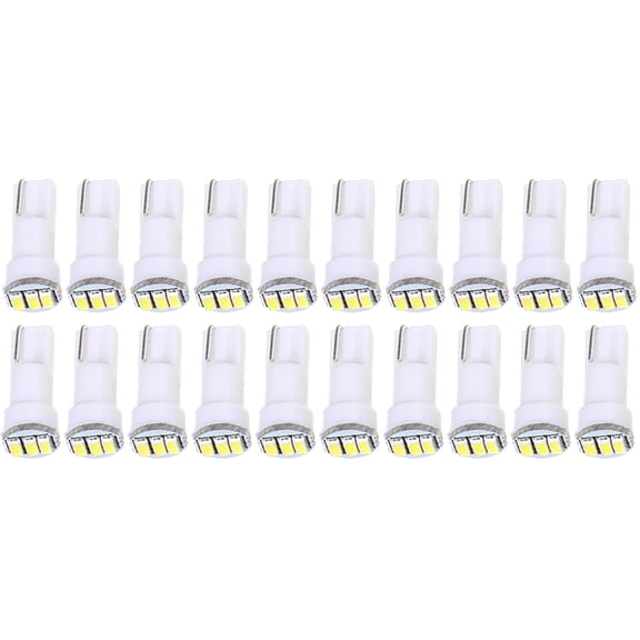 cciyu 20x T5 17 74 73 3-3014SMD Instrument Gauge Dash Indicator LED Light Bulbs (White)
