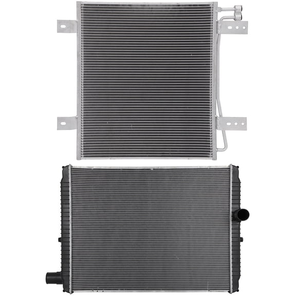 cciyu 2505650C92,2505650C92 Condenser 2508688C92 Radiator Replacement for 2003 for International Harvester for 9900i SFA 10.8 2003 for International Harvester for 9900i SFA 12.7