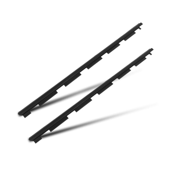 cciyu 2PCS Black Window Molding Trim Compatible with 1988-2000 For Chevrolet C1500 For GMC C2500 OEM 15991405,15991406 Noise Reduction & Leak Proof