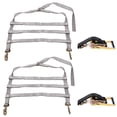 thumbnail image 1 of cciyu 2PCS Grey Car Dolly Wheel Net Tire Basket Tow Adjustable Ratchet Tie Down Straps with J Hooks, 1 of 5