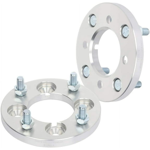 cciyu 2X Wheel Spacers Adapters 4x100 to 4x114.3 12x1.5 71mm 15mm Silver Compatible with 1976-1987 for Ch-evr-olet Chevette 1981-1986 for Dodge Aries