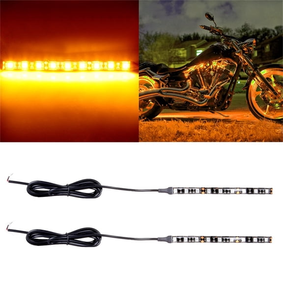 cciyu 2x 15cm 9-SMD Yellow Instrument Lights Instrument Cluster Dash Panel Lights