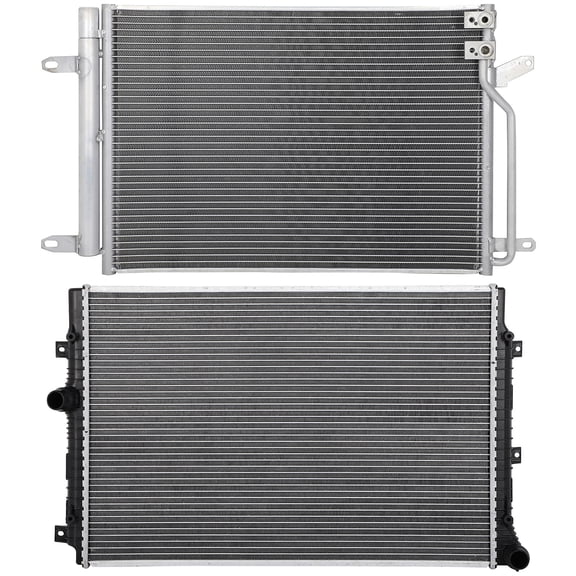 cciyu 30077 condenser 13423 Radiator Replacement for 2015-2017 for VW for Beetle 1.8L 2015-2019 for VW for Beetle 2.0L 2016-2018 for VW for Jetta 1.8L 2016-2018 for VW for Jetta 2.0L