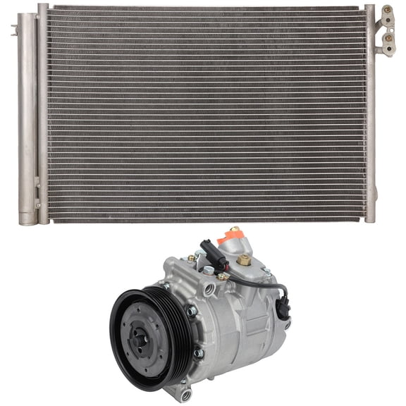 cciyu 3443 Condenser and AC Compressor 11049C Replacement fit for 2006 for BMW for 325i 2006 for BMW for 325xi 2007 for BMW for 328i 2007 for BMW for 328xi