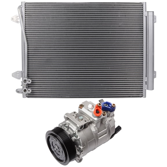 cciyu 3493 Condenser and AC Compressor 11237C Replacement fit for 2009-2013 For for CC 2006-2007 2010 For for