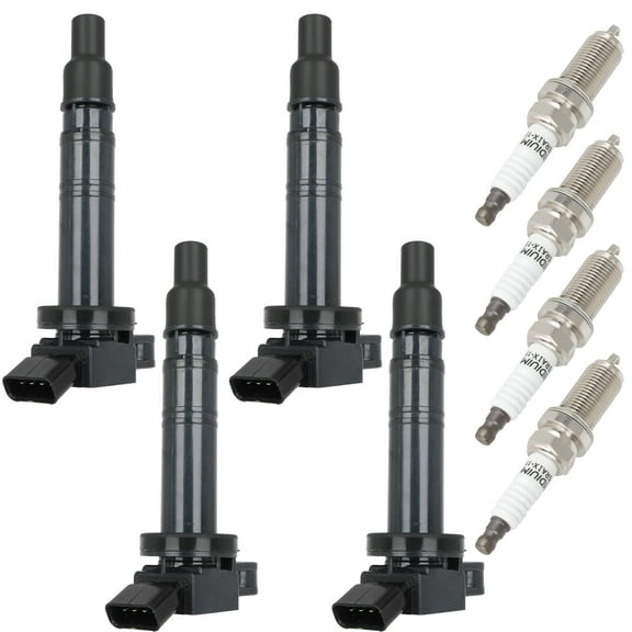 cciyu 4 ignition coils wilth 4 iridium Spark Plugs ,for Tundra 4.7L 2006,for Solara 2.4L 2006-2008,for Matrix 2.4L 2009-2011,for Matrix 1.8L 2008,for IS F 5.0L 2008-2010 UF495 C1426 90919T2006