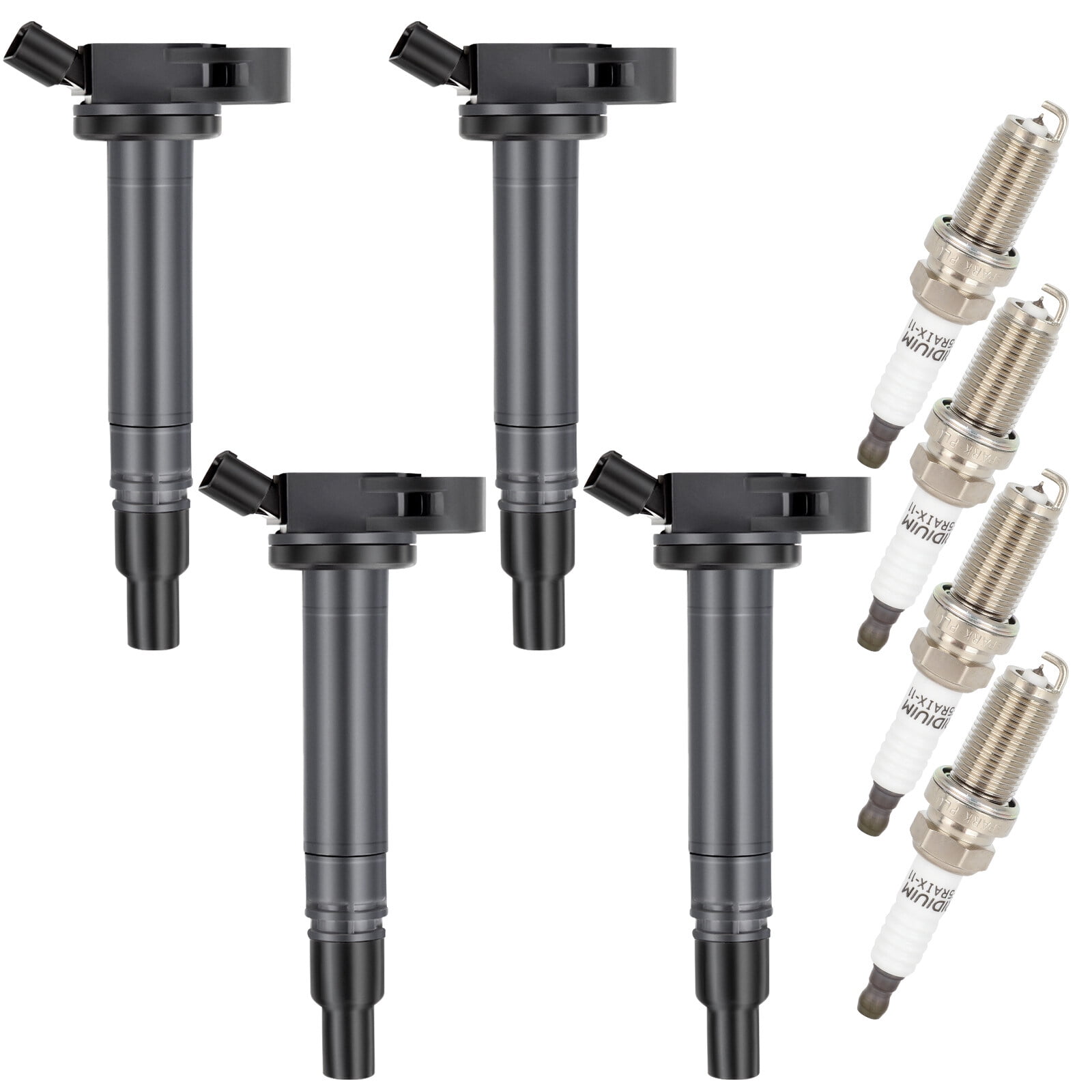 cciyu 4 ignition coils with 4 iridium Spark Plugs for Toyota for Lexus for Scion TC L4 2.5L 2.7L C1596 UF-507 UF-587