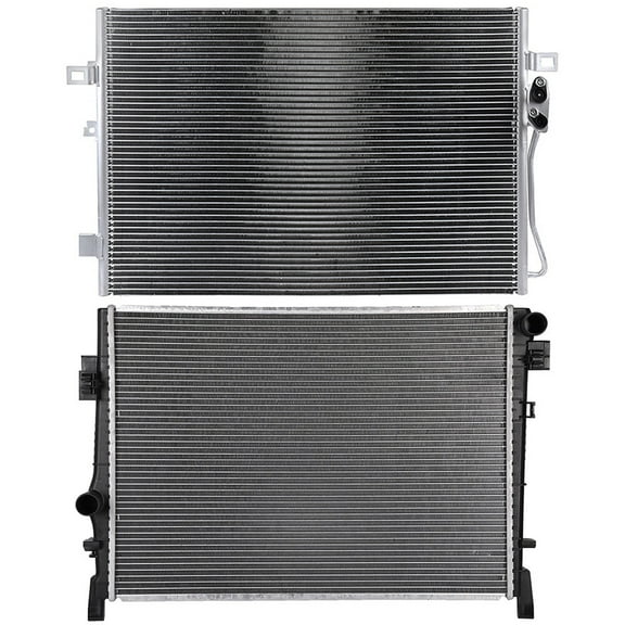 cciyu 4104 Condenser and 13084 Radiator Replacement for 2011-2019 for Dodge for Journey