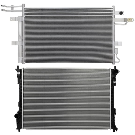 cciyu 4241 condenser 13364 Radiator Replacement for 2013-2018 for Ford for Flex 3.5L 2013-2018 for Lincoln for MKT 3.7L