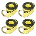 thumbnail image 1 of cciyu 4PCS 2in. x 8ft Yellow Lasso Tow Straps Wheel Lift Straps Webbing, 1 of 5