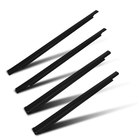 cciyu 4PCS Black Window Molding Trim Compatible with 2001-2007 For Toyota Sequoia OEM 75710-0C010 75720-0C010 75730-0C010 75740-0C010  Noise Reduction & Leak Proof