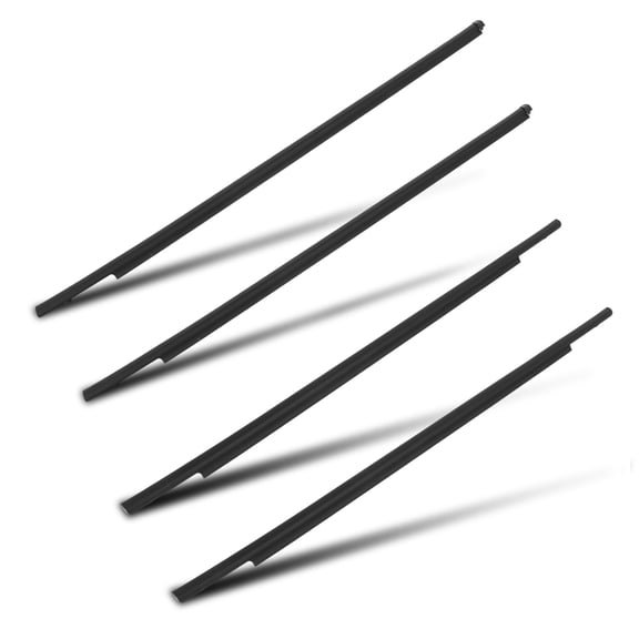 cciyu 4PCS Black Window Molding Trim Compatible with 2011-2020 For Mitsubishi For Outlander Sport ASX RVR Noise Reduction & Leak Proof
