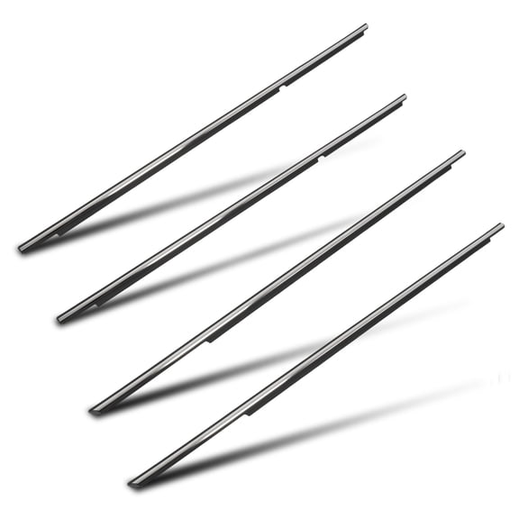 cciyu 4PCS Chrome Window Molding Trim Compatible with 2007-2011 For Toyota For Camry OEM 75720-06080 75730-06060 75740-06060 75710-06080  Noise Reduction & Leak Proof