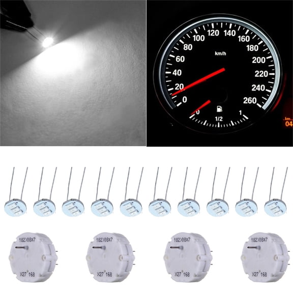 cciyu 4pcs X27.168 Stepper Motor Speedometer Guage Cluster Repair Kit and 10pcs 4.7mm For Mini Bulbs White