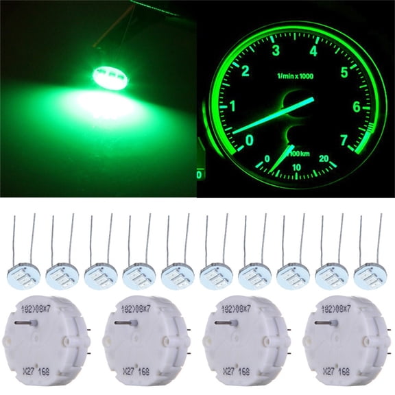 cciyu 4pcs X27.168 Stepper Motor Speedometer Guage Cluster Repair Kit with 10pcs 4.7mm For Mini Bulbs Green