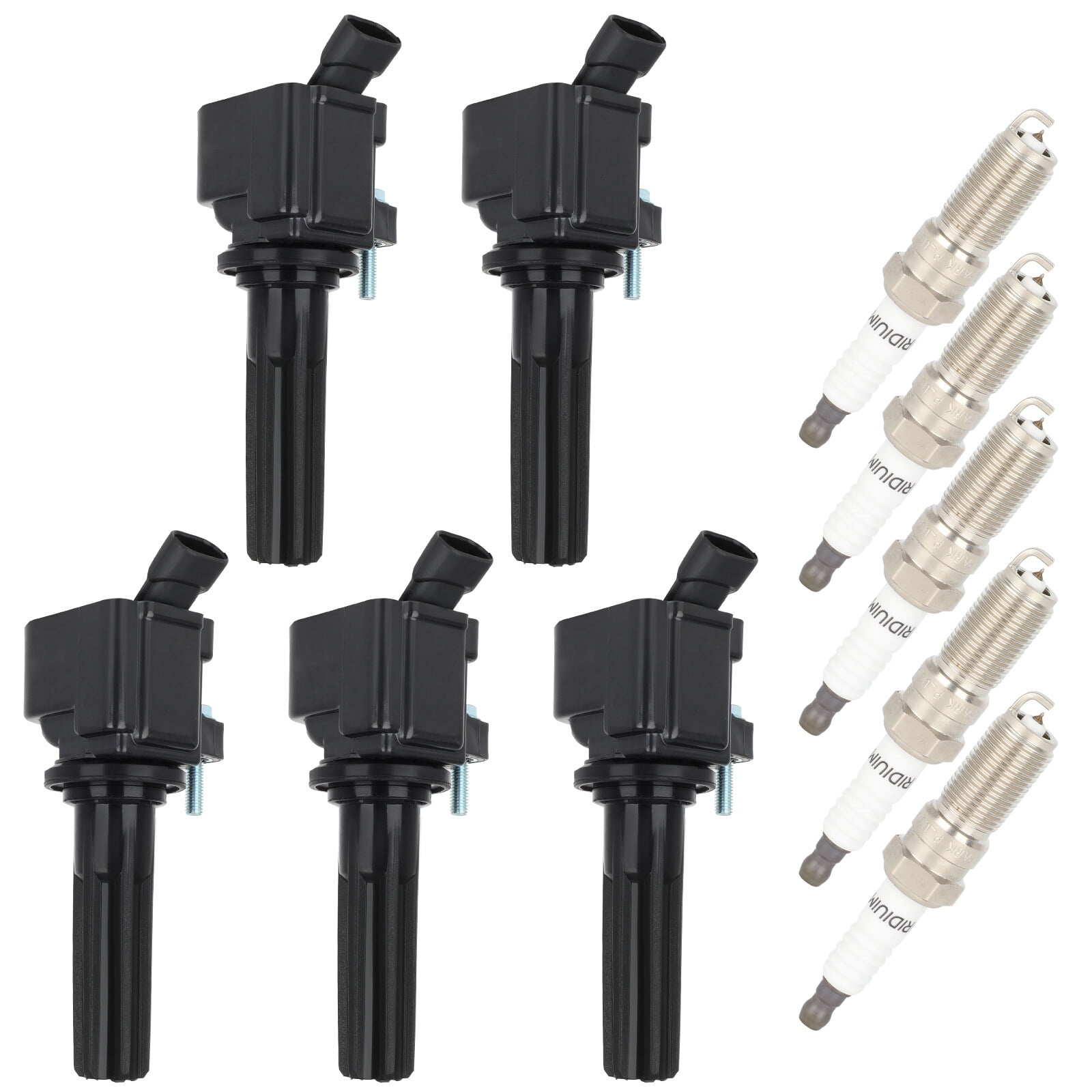 cciyu 5 ignition coils with 5 iridium Spark Plugs for Chevrolet for