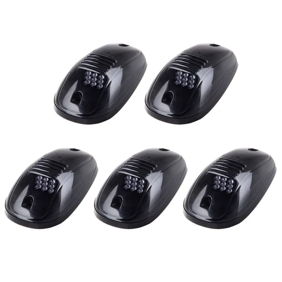 cciyu 5x Smoke Cab Roof Top Marker Running Lights Amber Light Clearane LED Running Top Marker Light Assembly Pickup Trucks LED Cab Marker Lights