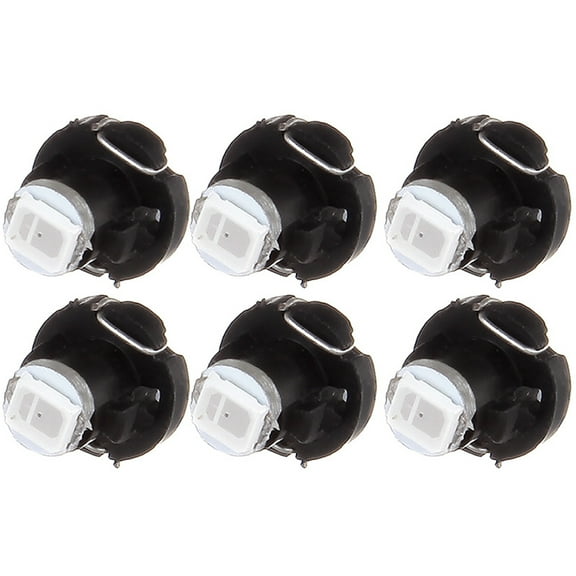 cciyu 6 Pack Red 2835 SMD T3 Neo Wedge 1 LED A/C Lights Bulb 8mm Instrument Panel Light