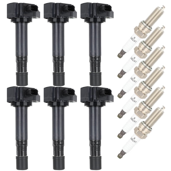 cciyu 6 ignition coils with 6 iridium Spark Plugs for Acura for Honda 2013 2014 2015 2016 2017 2018 2019 MDX RDX RLX TLX for Accord Crosstour Pilot Ridgeline 3.5L UF713 C872 C1824