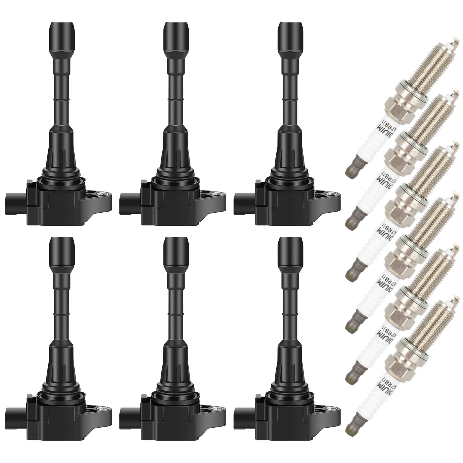 cciyu 6 ignition coils with 6 iridium Spark Plugs for Nissan for