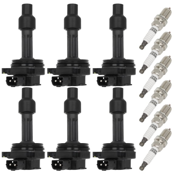 cciyu 6 ignition coils wilth 6 iridium Spark Plugs UF167 ,for Volvo V90 2.9L 1997-1998,for Volvo S90 2.9L 1997-1998,for Volvo 960 2.9L 1992-1997 5C1322, E784, 52-1542, IC327