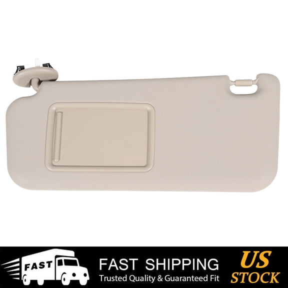 cciyu 74320-42501-B3 Beige Windshield Sun Visor Mirror Left Driver Side Replacement fit for 2006-2013 for Toyota RAV4 Automobile Sun Visor Assembly with Sunroof
