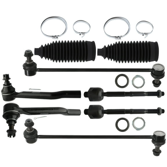 cciyu 8PCS Front Inner/Outer Tie Rod End Steering Rack Boot Sway Bar End link Assembly for 2014-2020 for Acura for MDX 2019-2021 for Honda for Passport 2017-2021 for Honda for Ridgeline