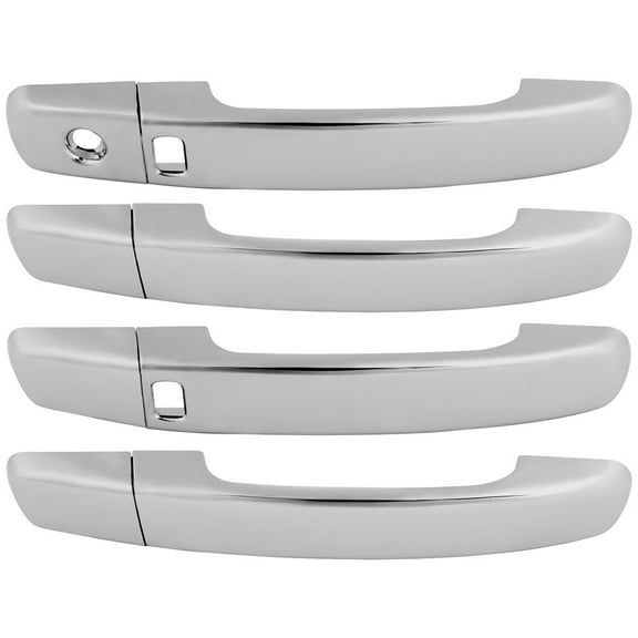 cciyu ABS Door Handle Cover Exterior Decoration for 2004-2008 for Nissan Maxima With for Smart Auto Lock Holes - Chrome