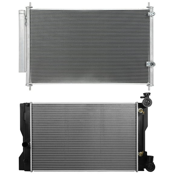 cciyu Aluminum Radiator Replacement 2009-2015 for Toyota for Corolla13152 Plastic Radiator Auto Parts Complete radiator Radiator Engine Coolant Radiator Assembly Radiator